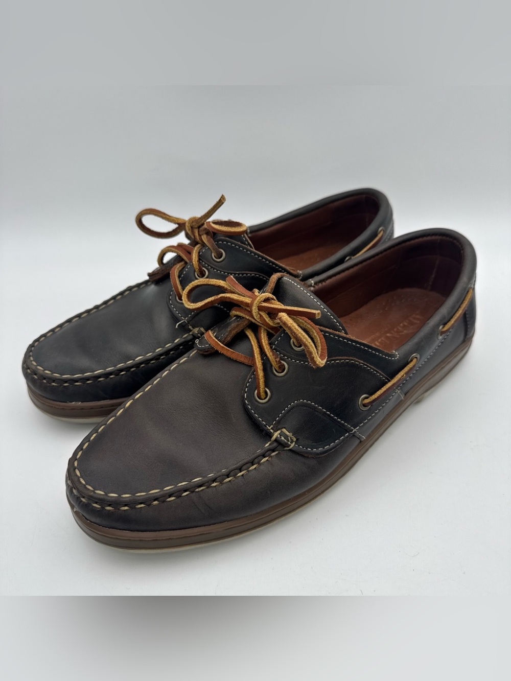 Allen Edmonds Brown Port Washington Boat Shoes Size 9.5D Mens
